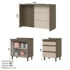 Kit Ilha Gourmet Connect Com Balcões 80cm E 60cm - Móveis Henn