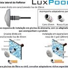 Kit Iluminação Branco Piscina 224m² 14 Leds Com Fonte Luxpool