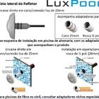 Kit Iluminação Branco Piscina 80m² 10 Leds Com Fonte Luxpool