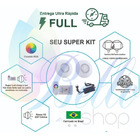 Kit Iluminação Piscina Fibra 2 Leds Rgb+módulo+ Fonte+ Nicho