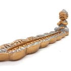 Kit Incensário Vareta Buda Brilhante Meditando Com Incenso