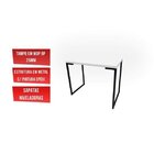 Kit Industrial 2 Peças 1 Escrivaninha E 1 Estante Porto Branco