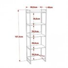 Kit Industrial 2 Peças Com 1 Escrivaninha 90cm E 1 Estante  6