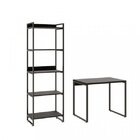 Kit Industrial 2 Peças Com 1 Escrivaninha 90cm E 1 Estante  6