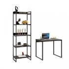 Kit Industrial 2 Peças Com 1 Escrivaninha 90cm E 1 Estante  6