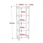 Kit Industrial 2 Peças Com 1 Escrivaninha 90cm E 1 Estante  6