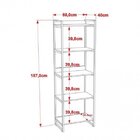 Kit Industrial 2 Peças Com 1 Escrivaninha 90cm E 1 Estante  6