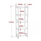 Kit Industrial 2 Peças Com 1 Escrivaninha 90cm E 1 Estante  6