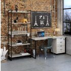 Kit Industrial 3 Peças 1 Escrivaninha 1 Estante E 1 Gaveteiro