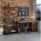 Kit Industrial 3 Peças 1 Escrivaninha 1 Estante E 1 Gaveteiro