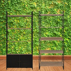 Kit Industrial Estante + Rack Apoia Mostruário Multiuso