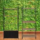 Kit Industrial Estante + Rack Apoia Para Apartamento Moderna