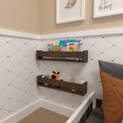 Kit Infantil Com 2 Prateleiras Para Livros E Decoração Ameixa