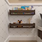 Kit Infantil Com 2 Prateleiras Para Livros E Decoração Ameixa