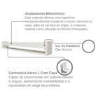 Kit Infantil Com 2 Prateleiras Para Livros E Decoração Branco
