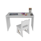 Kit Infantil Escrivaninha Mesa De Estudos Com Cadeira Coração