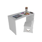 Kit Infantil Escrivaninha Mesa De Estudos Com Cadeira Coração