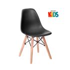 Kit Infantil - Mesa Eames Junior Preto + 4 Cadeiras Eames Jun