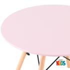 Kit Infantil - Mesa Eames Junior Rosa + 1 Cadeira Eames Junio