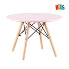 Kit Infantil - Mesa Eames Junior Rosa + 1 Cadeira Eames Junio