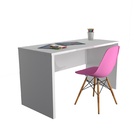 Kit Infantil Rack Mesa E Cadeira Eiffel Rosa 100% Mdf