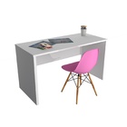 Kit Infantil Rack Mesa E Cadeira Eiffel Rosa 100% Mdf