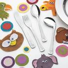 Kit Infantil Refeição Baby Friends Aço Inox 5 Peças Tramontina