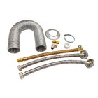 Kit Instalação Aquecedor A Gás Com 1 Metro De Duto 126mm