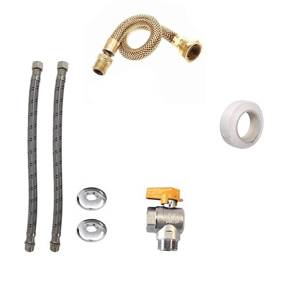 Kit Instalação Aquecedor Compatível Rinnai 20 Litros Reu M20