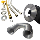 Kit Instalação Aquecedor De Água A Gás 1/2 Mangueiras 40cm +