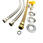 Kit Instalação Aquecedor De Água A Gás 40cm 1/2 + Registro