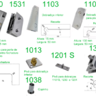Kit Instalação De Porta Dupla De Vidro Temperado - Tradicional