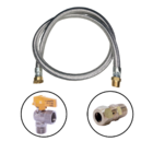 Kit Instalação Fogão Glp / Mangueira 1,20m + Kit Cooktop 1/2