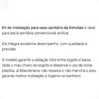 Kit Instalacao Kimetais Tubo Ajustavel P/vaso Com Fixacao S-1