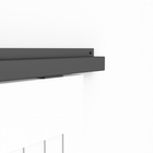 Kit Invisível para Porta de Correr Alumínio Preto 2,00m WF