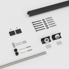 Kit Invisível para Porta de Correr Alumínio Preto 2,00m WF