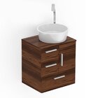 Kit Irazu Gabinete Gaveta E Porta 50 Com Cuba Cr35 Castaine