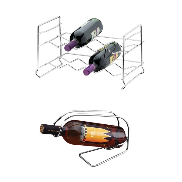 Kit Italiano Adega Empilhável E Suporte Porta Garrafa Vinho C