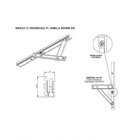 Kit Janela Maxim Ar - Braço 30cm - C/ Fecho - Em Bronze