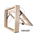 Kit Janela Maxim Ar - Braço 30cm - C/ Fecho - Em Bronze