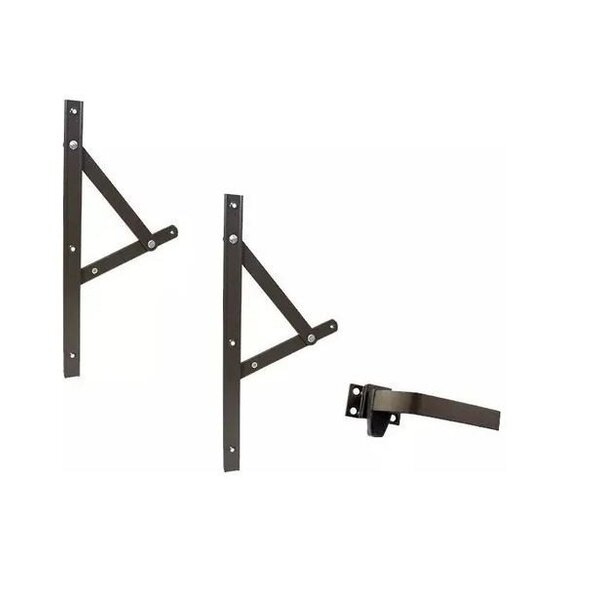 Kit Janela Maxim Ar - Braço 30cm - C/ Fecho - Em Bronze