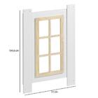 Kit Janela Para Cama Casinha Garden Branco E Natural