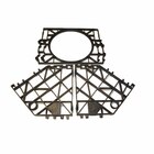 Kit jardim para vertical 12 Peças PVC Preto Infiniti