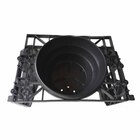 Kit jardim para vertical 50 Peças+ Vasos PVC Preto Infiniti