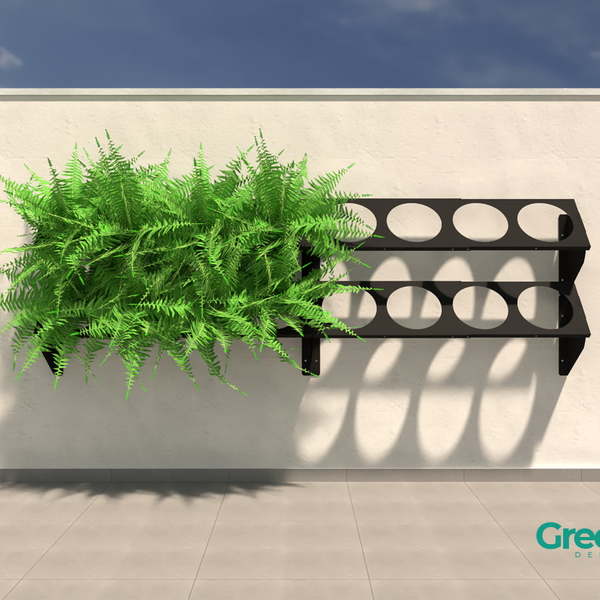 Kit Jardim Vertical 4 Módulos + Irrigação + Temporizador