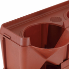 Kit para Jardim Vertical 4 Vasos Madeira Bege 44x22cm Massol