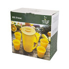 Kit Jarra Fresc Vermelho 2 5 Litros ( 1 Jarra Fresc/ 4 Copos