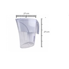 Kit Jarra Purificadora Água Filtro Branca 1,5 Litros Inmetro