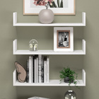 Kit Jogo 3 Unidades Prateleira Em U Organizador Decorativo Sa