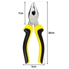 Kit Jogo Alicates Universal 8" + Meia Cana 6" + Corte Diagona